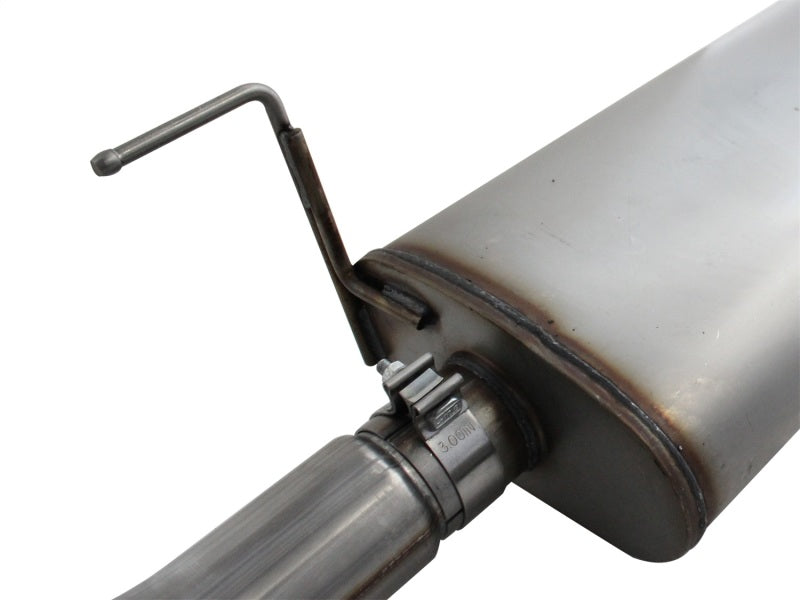 aFe MACHForce XP Exhausts Cat-Back SS 409 EXH Wrinkle Black CB Ford F-150 11-12 V6-3.5L (tt)