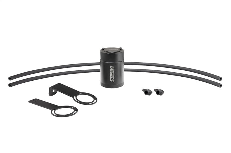 CORSA Performance Corsa 3/8in Universal 3 oz. Aluminum Oil Catch Can with Mounting Brackets