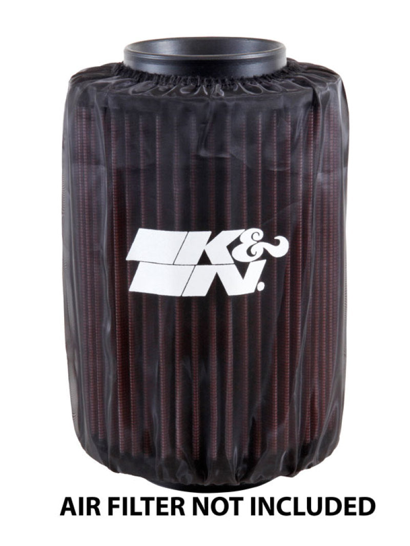 K&N Engineering K&N Air Filter Wrap Drycharger - Round Straight - Black for Polaris Ranger