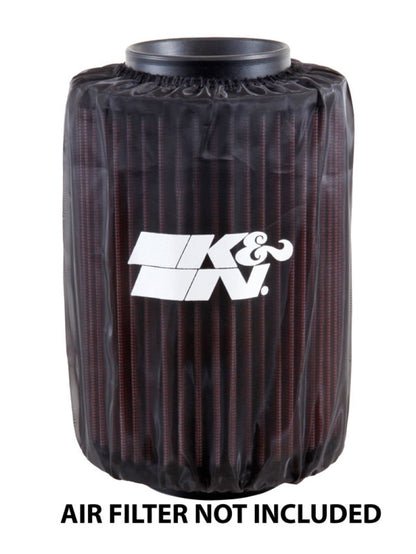 K&N Engineering K&N Air Filter Wrap Drycharger - Round Straight - Black for Polaris Ranger