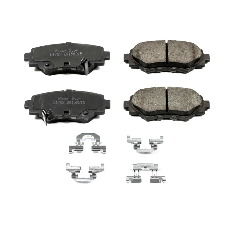 PowerStop Power Stop 14-16 Mazda 3 Rear Z17 Evolution Ceramic Brake Pads w/Hardware