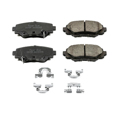 PowerStop Power Stop 14-16 Mazda 3 Rear Z17 Evolution Ceramic Brake Pads w/Hardware