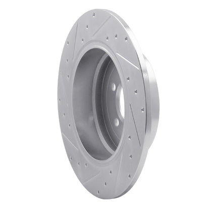 R1 Concepts R1 03-05 Land Rover Range Rover Rear Right Drilled & Slotted Silver Brake Rotor