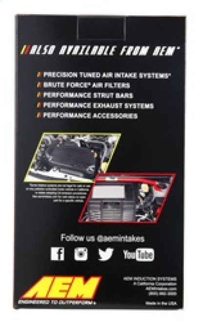 AEM Induction AEM 3.5 in x 7 in x 1 in Dryflow Element Filter