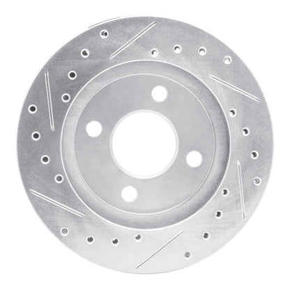 R1 Concepts R1 81-87 Chrysler Town & Country Front Right Drilled & Slotted Silver Brake Rotor