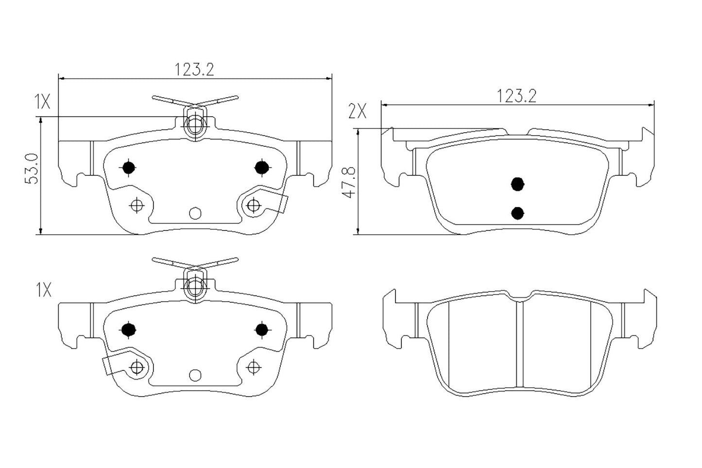 BOGAP F8210514 Brake Pad Set, Disc Brake | ML Performance Car Parts