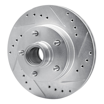 R1 Concepts R1 1978-1990 Buick Electra Front Right Drilled & Slotted Silver Brake Rotor