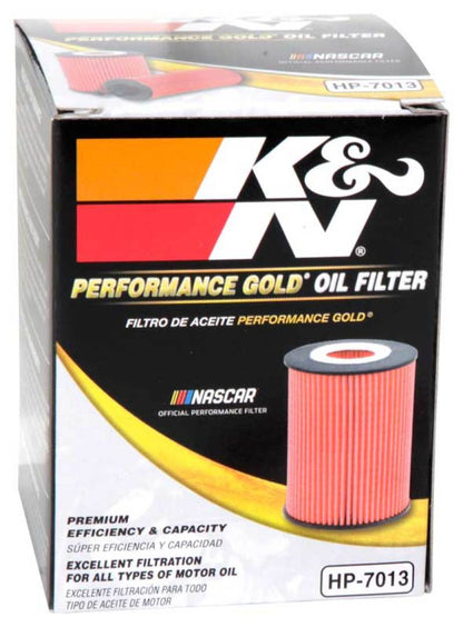 K&N Engineering K&N 07-09 Mazdaspeed3 Performance Gold Oil Filter (OEM style cartridge filter)