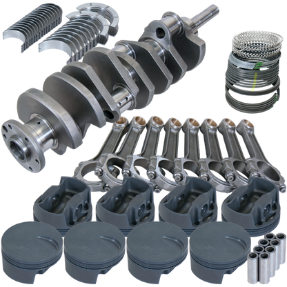 Eagle Ford 429/460 4.300in Crank 6.800in I-Beam Rods -3cc Flat Top 4.390in Pistons Rotating Assembly