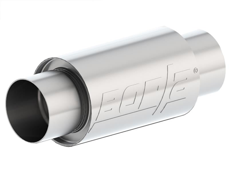 Borla 3 -1/2in In/Out x 5in Round x 8in Long XR-1 Sportsman Shorty Racing Muffler