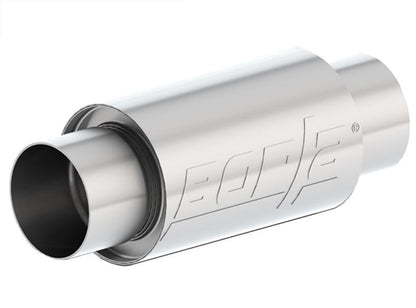 Borla 3 -1/2in In/Out x 5in Round x 8in Long XR-1 Sportsman Shorty Racing Muffler