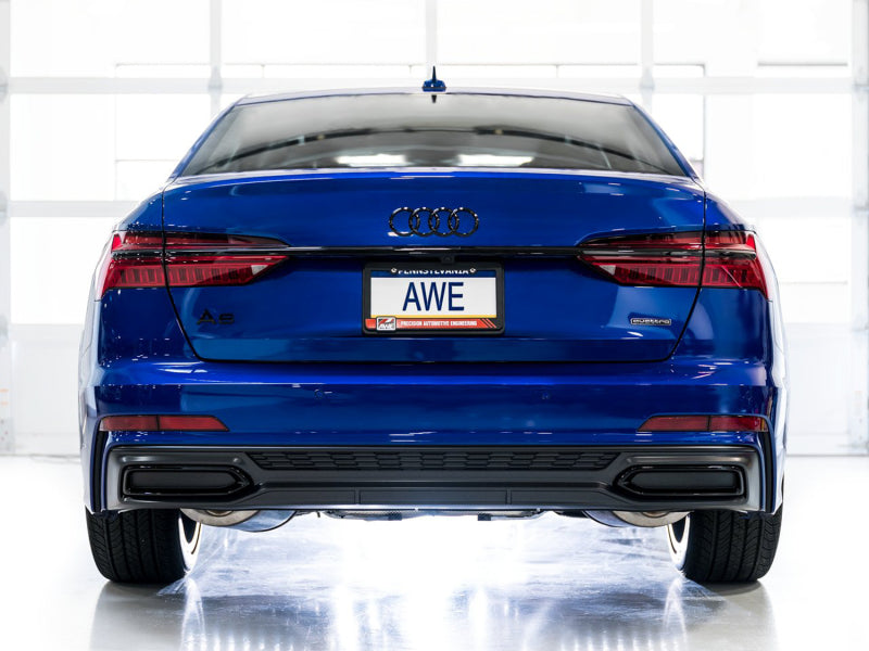 AWE Tuning Audi 2019-2023 C8 A6/A7 3.0T Touring Edition Cat-Back Exhaust- Turn Downs