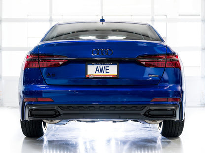 AWE Tuning Audi 2019-2023 C8 A6/A7 3.0T Touring Edition Cat-Back Exhaust- Turn Downs