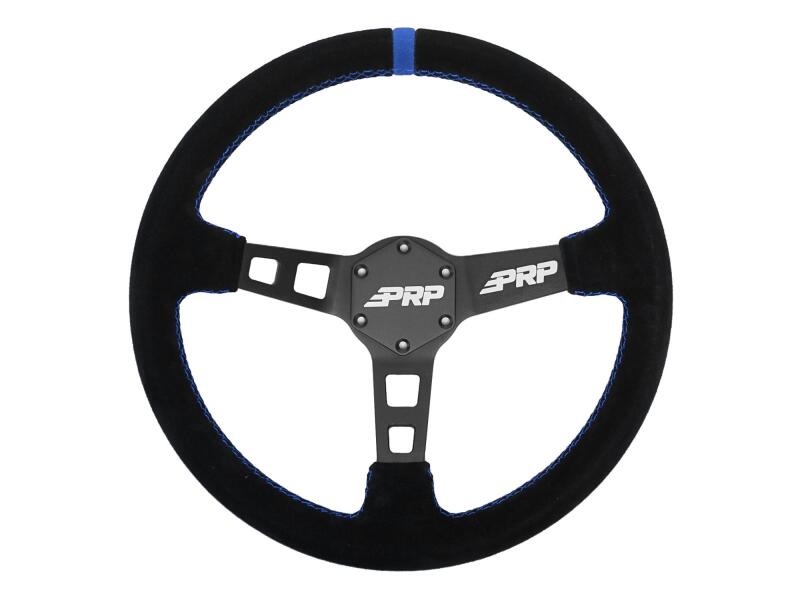 PRP Seats PRP Deep Dish Suede Steering Wheel - Blue