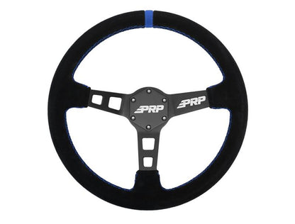 PRP Seats PRP Deep Dish Suede Steering Wheel - Blue