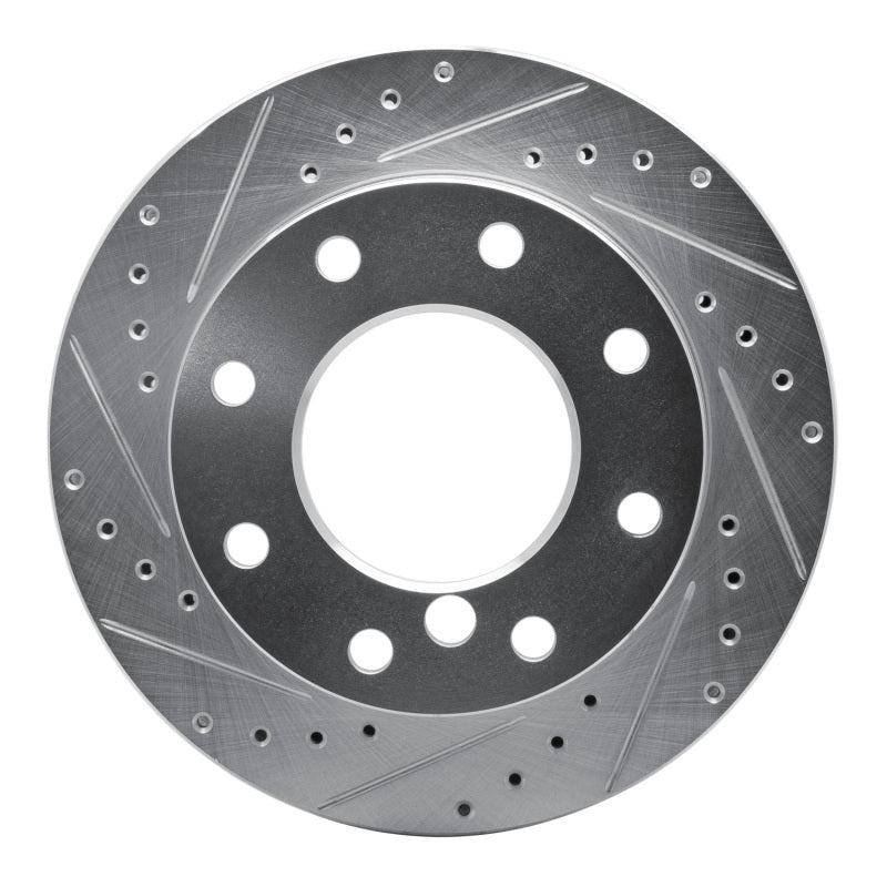 R1 Concepts R1 75-79 Dodge W200 Front Left Drilled & Slotted Silver Brake Rotor
