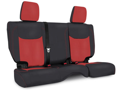 PRP Seats PRP 13-18 Jeep Wrangler JKU Rear Seat Cover/4 door - Black/Red