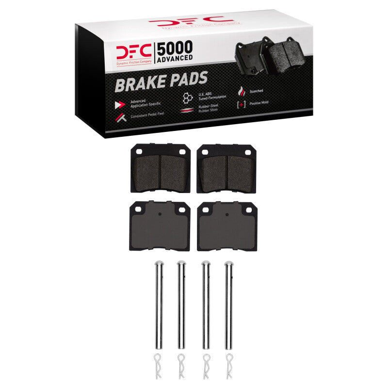 DFC 68-83 DeLorean DMC 12 Rear 5000 Advanced Low Metallic Brake Pads and Hardware Kit