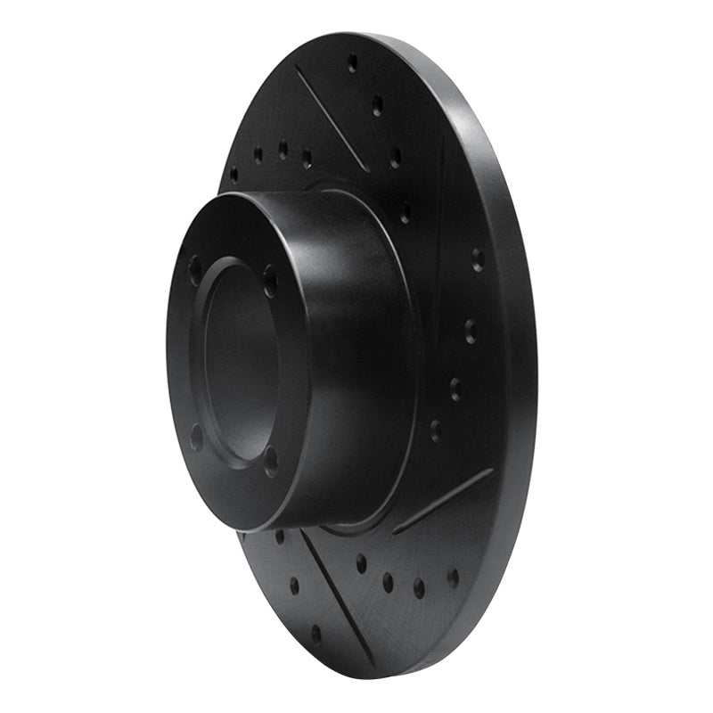R1 Concepts R1 74-79 Lotus Elite Front Right Drilled & Slotted Black Brake Rotor