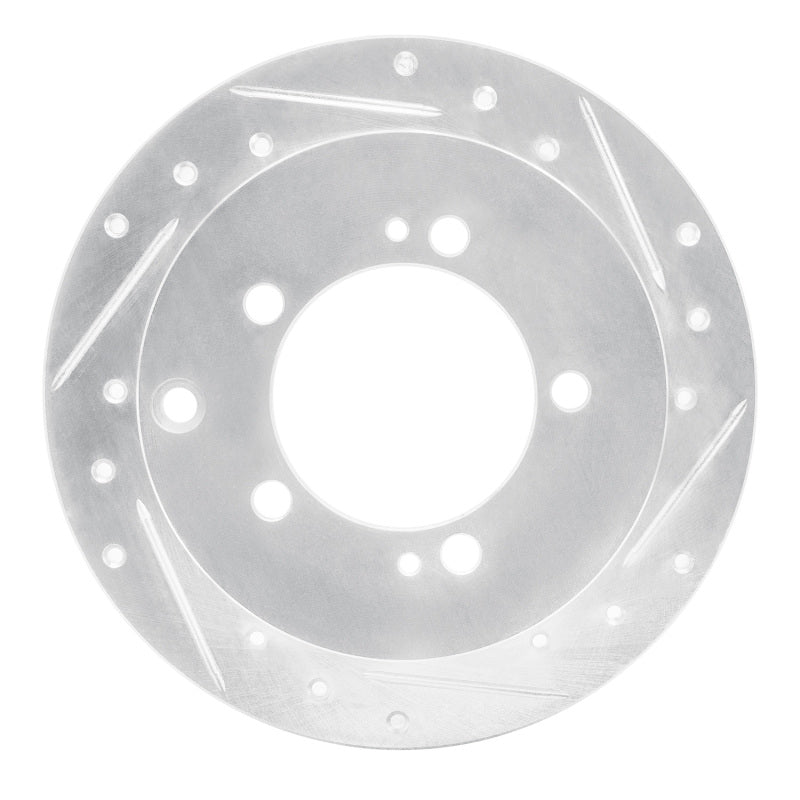R1 Concepts R1 94-07 Chrysler SEBRING Rear Right Drilled & Slotted Silver Brake Rotor