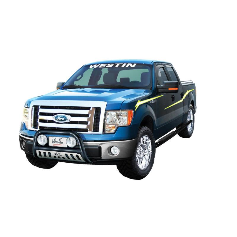 Westin 2009-2014 Ford F-150 SuperCrew In-Channel Wind Deflector 4pc - Smoke