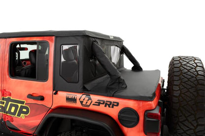Bestop 18-26 Jeep Wrangler JL 2-Door Halftop Soft Top (Black Diamond)