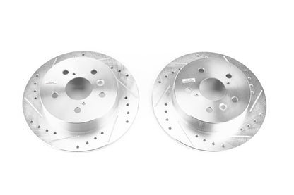 PowerStop Power Stop 18-19 Toyota Camry Rear Evolution Drilled & Slotted Rotors - Pair
