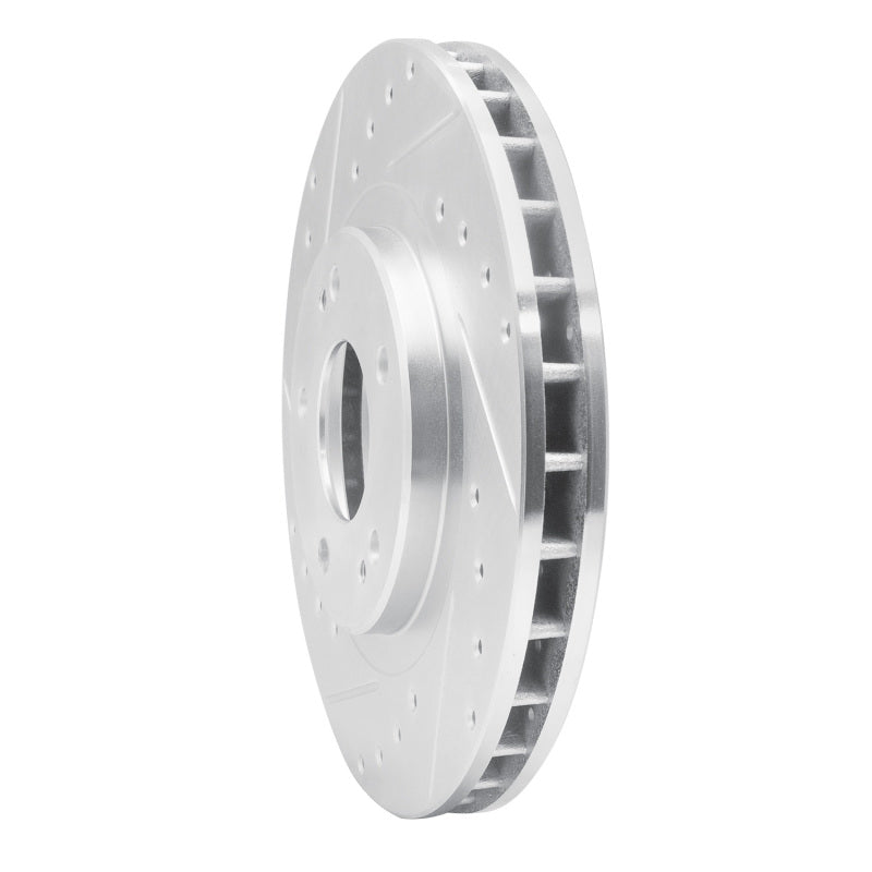 R1 Concepts R1 91-93 Dodge STEALTH Front Left Drilled & Slotted Silver Brake Rotor