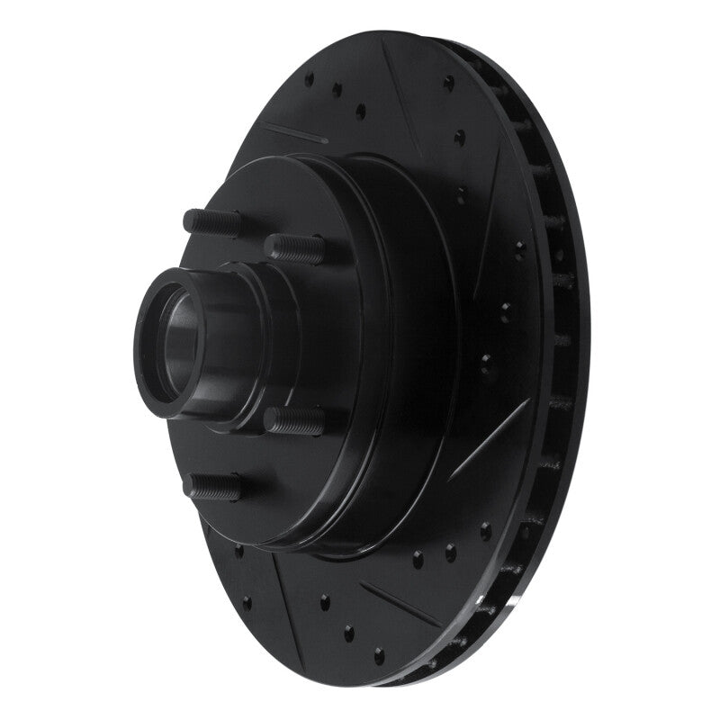 R1 Concepts R1 91-96 Buick Roadmaster Front Right Drilled & Slotted Black Brake Rotor