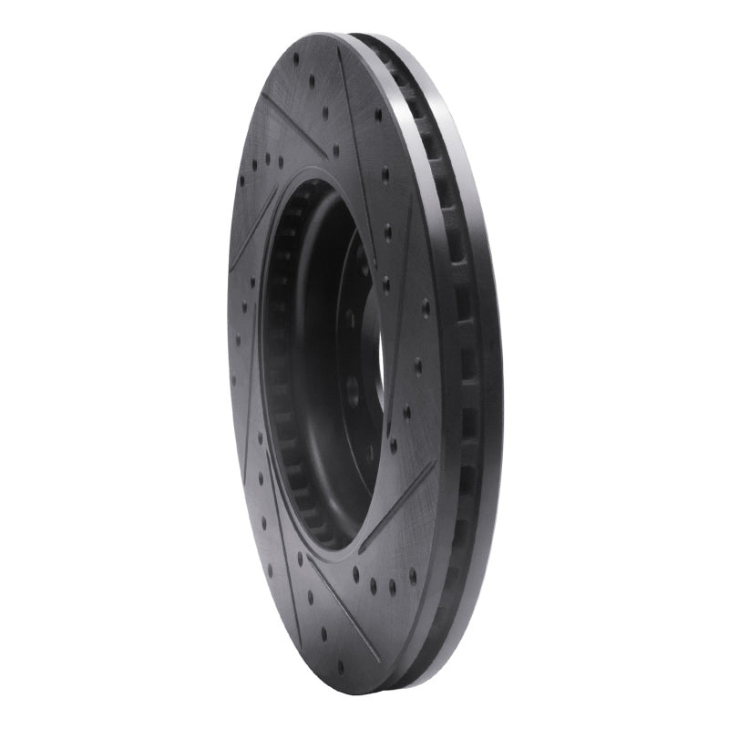 R1 Concepts R1 16-21 Buick LaCrosse Front Left Drilled & Slotted Black Brake Rotor
