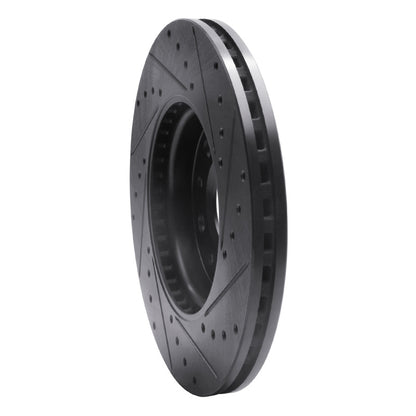 R1 Concepts R1 16-21 Buick LaCrosse Front Left Drilled & Slotted Black Brake Rotor