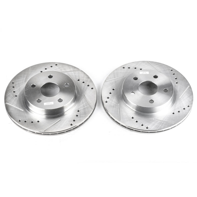 PowerStop Power Stop 96-00 Toyota RAV4 Front Evolution Drilled & Slotted Rotors - Pair