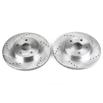 PowerStop Power Stop 96-00 Toyota RAV4 Front Evolution Drilled & Slotted Rotors - Pair