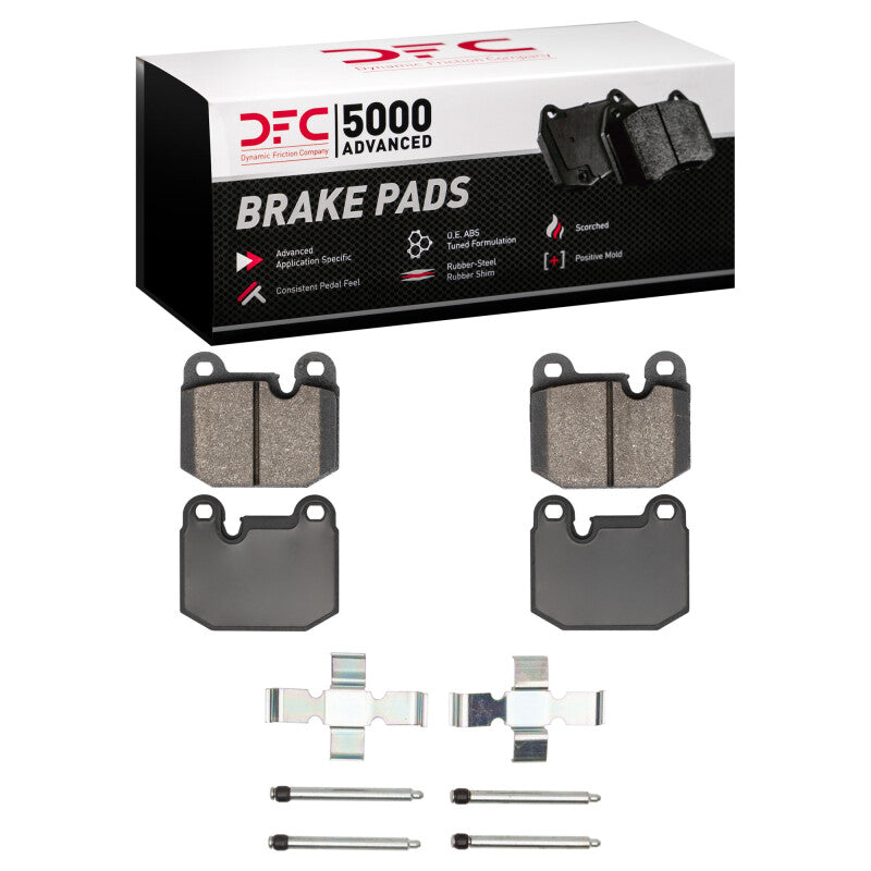 DFC 77-83 BMW 320I (USA/Canada) Front 5000 Advanced Low Metallic Brake Pads and Hardware Kit