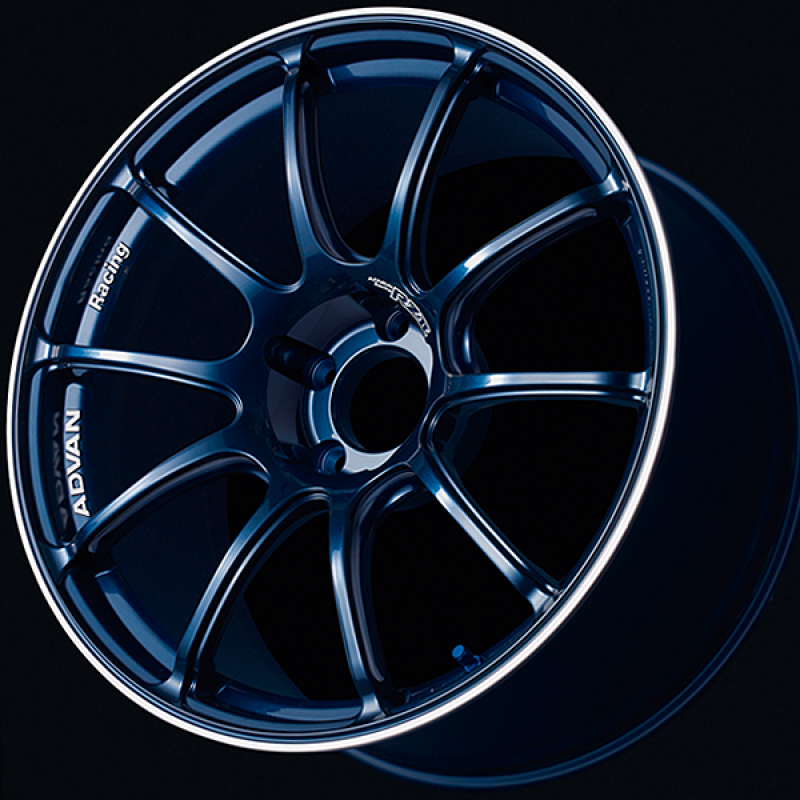 Advan RZII 17x7.5 / +45 Offset / 5x100 / 63mm Bore / Racing Indigo Blue and Ring