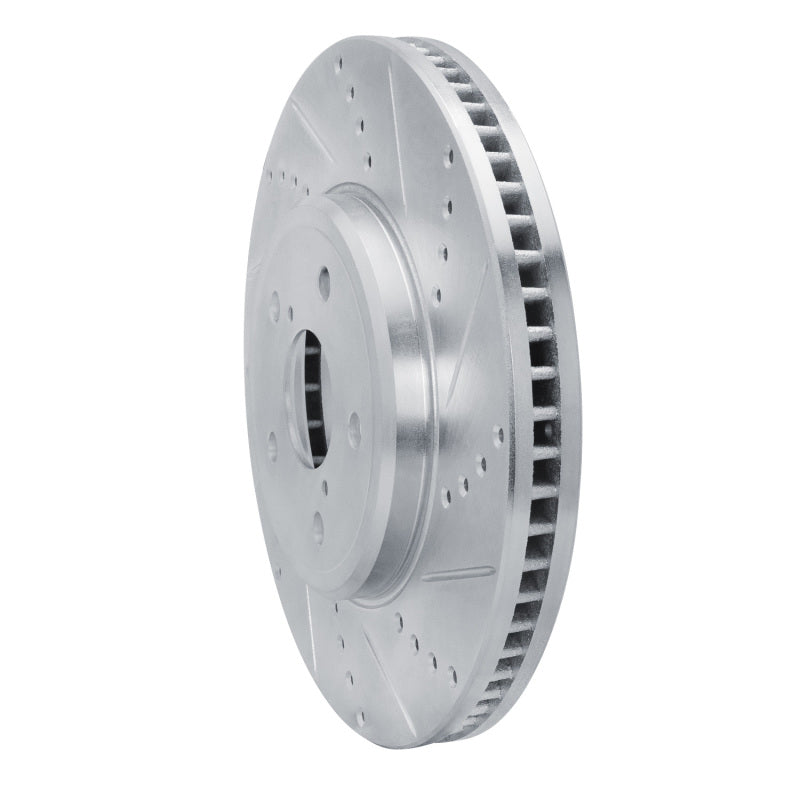 R1 Concepts R1 01-06 Lexus LS430 Front Right Drilled & Slotted Silver Brake Rotor