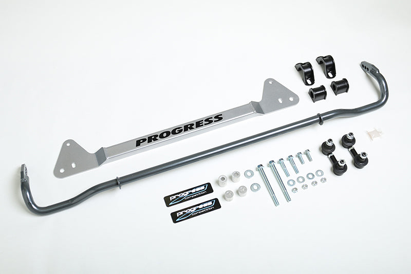 Progress Technology Progress Tech 92-95 Honda Civic Rear Sway Bar (22mm - Adjustable) Incl Bar Brace and Adj End Links