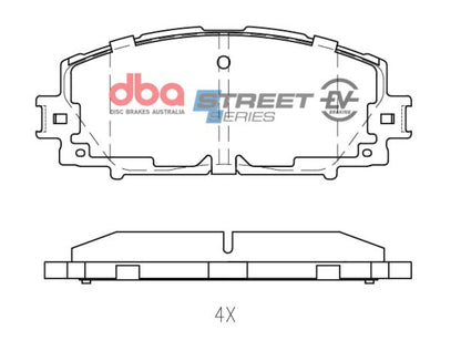 DBA 11-17 Lexus CT200h B Type Front SSEV Street Series Brake Pads