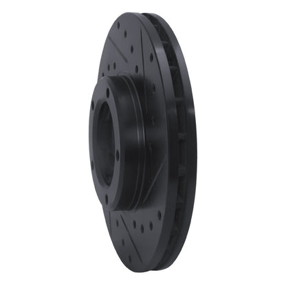 R1 Concepts R1 85-92 Toyota Pickup Front Right Drilled & Slotted Black Brake Rotor