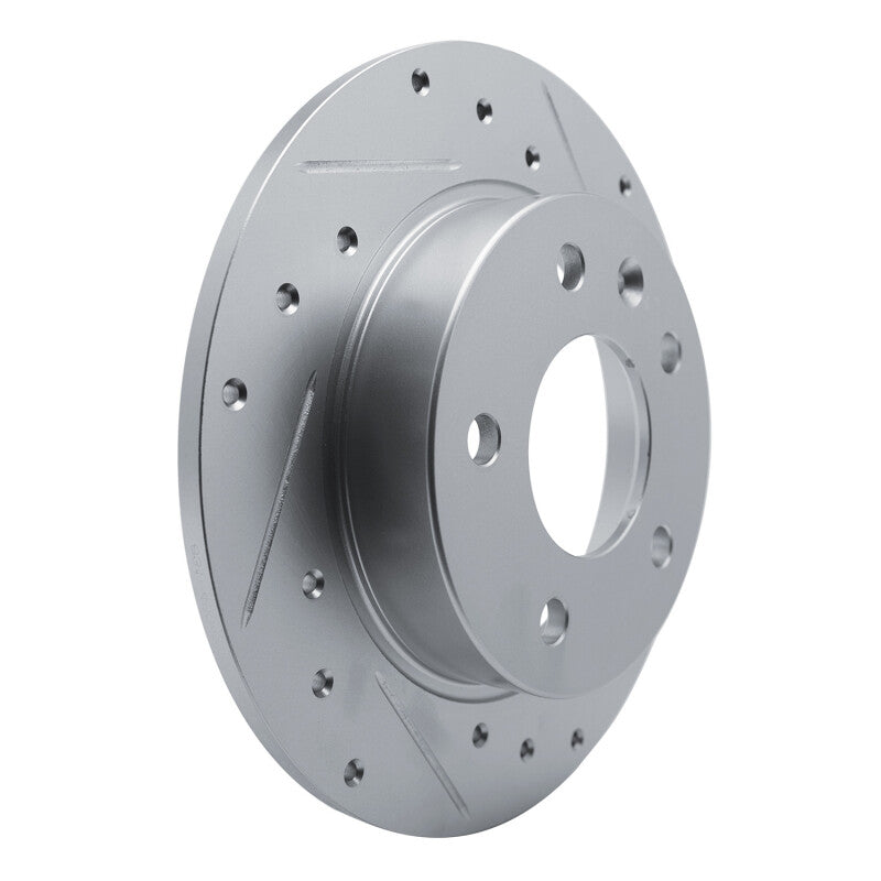 R1 Concepts R1 20-25 Buick Encore GX Rear Right Drilled & Slotted Silver Brake Rotor