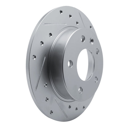 R1 Concepts R1 20-25 Buick Encore GX Rear Right Drilled & Slotted Silver Brake Rotor