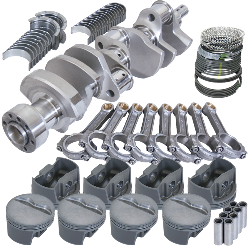 Eagle Chevy LT1 350 1Pc 3.750in Crank 5.700in I-Beam Rods -5cc 4.030in Pistons Rotating Assembly