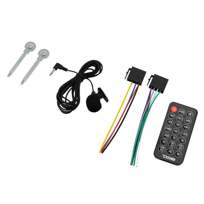 DS18 Single Din Headunit Mech-Less Player Receiver Dual USB 7 Volt Preouts