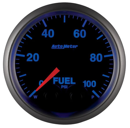 Autometer Elite 52mm 0-100 PSI Fuel Pressure Peak & Warn w/ Electronic Control Gauge