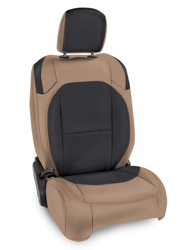 PRP Seats PRP 2018+ Jeep Wrangler JL/2 door/Rubicon Front Seat Covers (Pair) - Black/Tan