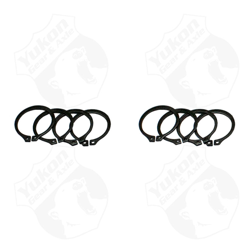 Yukon Gear & Axle Yukon Gear (4) Full Circle Snap Rings / Fit 297X U-Joint w/ Aftermarket Axle