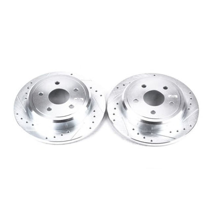 PowerStop Power Stop 06-10 Jeep Commander Rear Evolution Drilled & Slotted Rotors - Pair