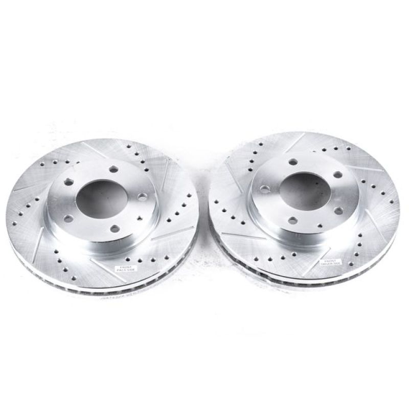 PowerStop Power Stop 95-00 Mazda Millenia Front Evolution Drilled & Slotted Rotors - Pair