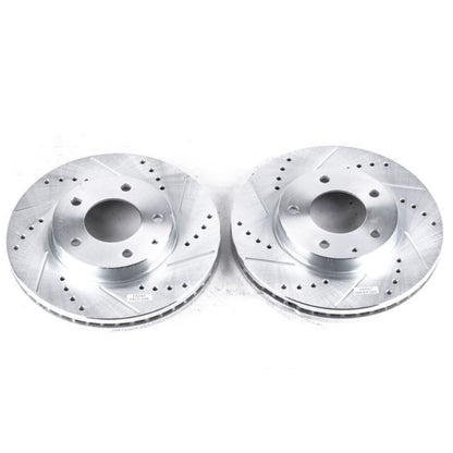 PowerStop Power Stop 95-00 Mazda Millenia Front Evolution Drilled & Slotted Rotors - Pair