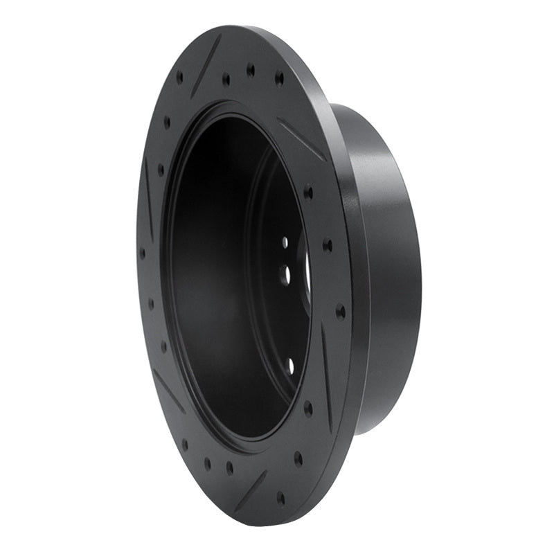 R1 Concepts R1 06-12 Dodge Attitude (Mexico) Rear Right Drilled & Slotted Black Brake Rotor